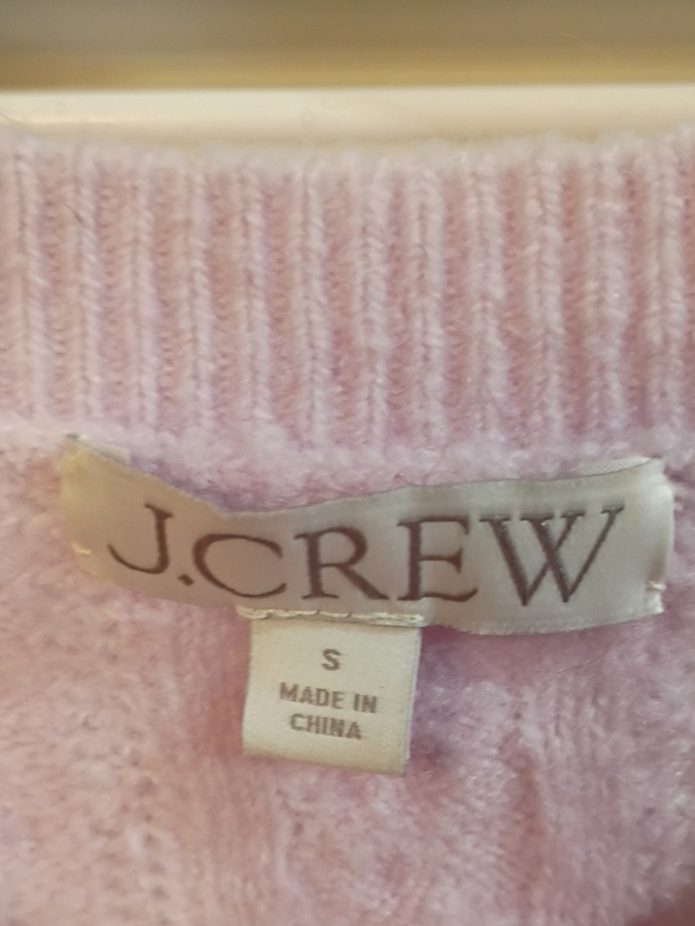 J. Crew Purple Lilac Pointelle Sweater Size Small - Picture 4 of 8
